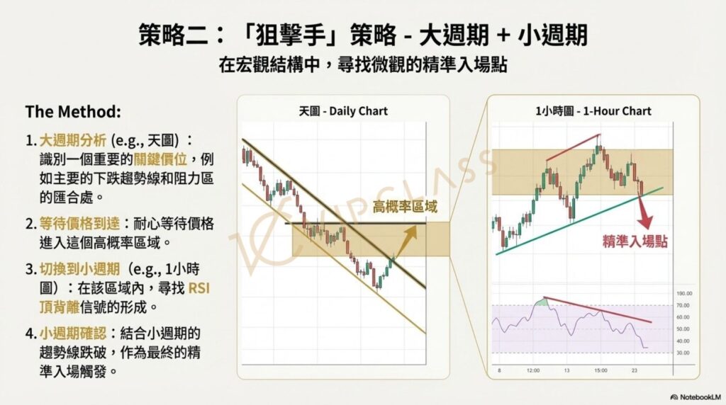 多時間週期RSI狙擊手交易策略圖解